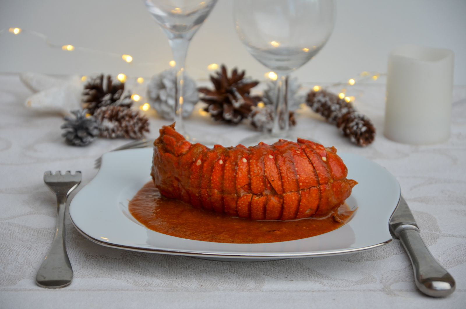 Queue de langouste à l'armoricaine