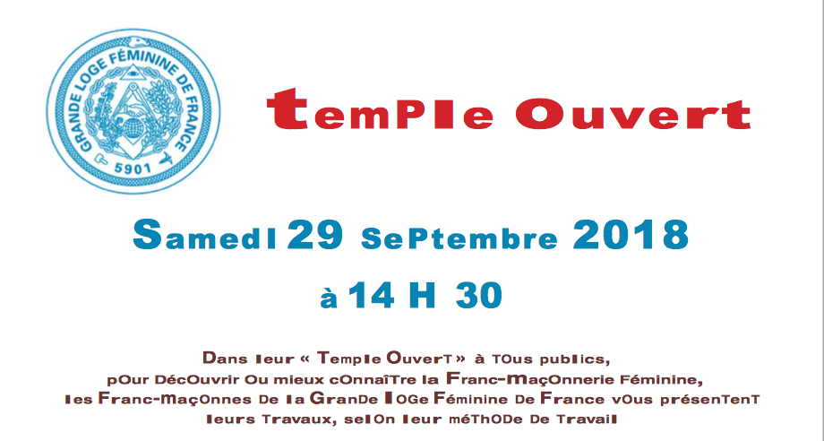 29 septembre : la GLFF à Temple Ouvert