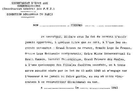2CAL1 : Francs-maçons sous l'Occupation avec Emmanuel Pierrat et André Combes le 12 février 2016 à 20 heures sur RadioDTC