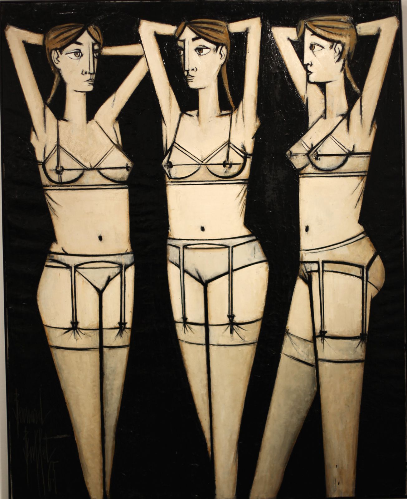 "Femmes désabillées, trois Femmes", 1965 de Bernard BUFFET - Courtesy Fonds de dotation B. Buffet © Photo Éric Simon