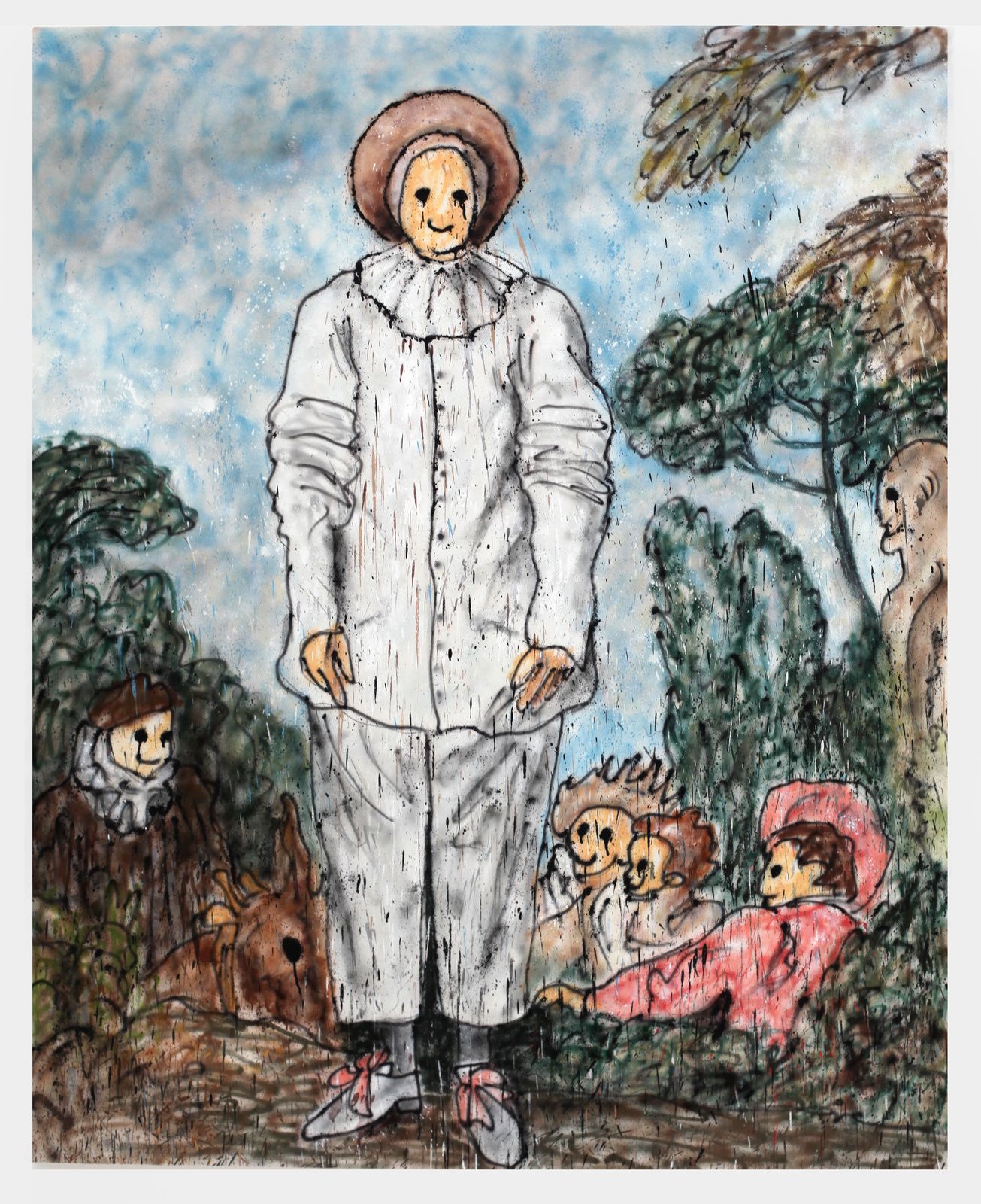 "Pierrot, Fformerly know as Gilles II (Inspired by Jean Antoine Watteau)", 2018 de MADSAKI - Courtesy Galerie Perrotin © Photo Éric Simon