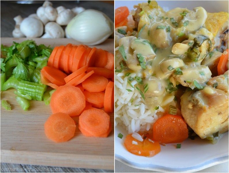 Blanquette de poulet à l'estragon