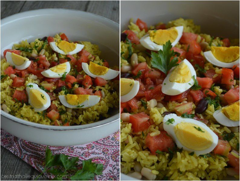 Riz aux haricots à l'indienne