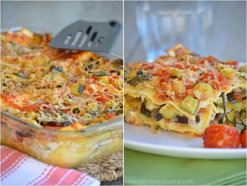 Lasagnes végétariennes à la crème de parmesan