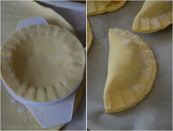 Chaussons tomates, sardines et feta