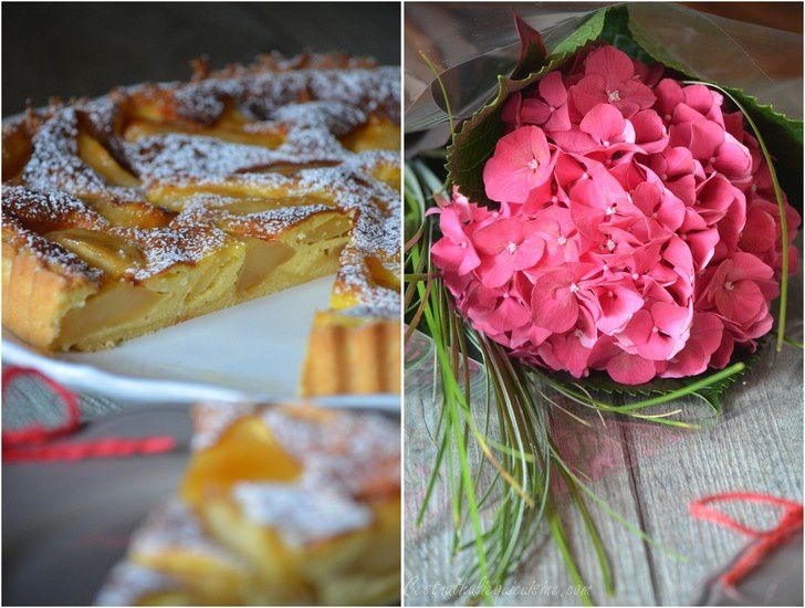 Tarte aux pommes à la crème