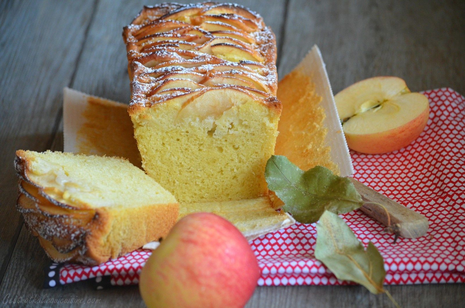 Cake aux pommes et vanille