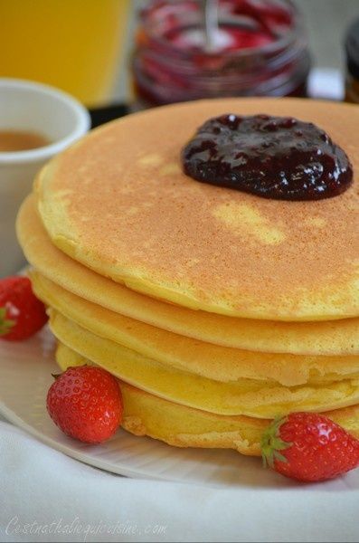 Pancakes extra moelleux {concours inside # confiture Famille Mary}