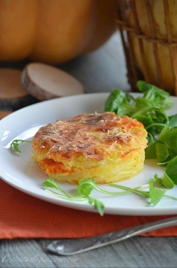 Gâteau invisible aux pommes de terre et potiron