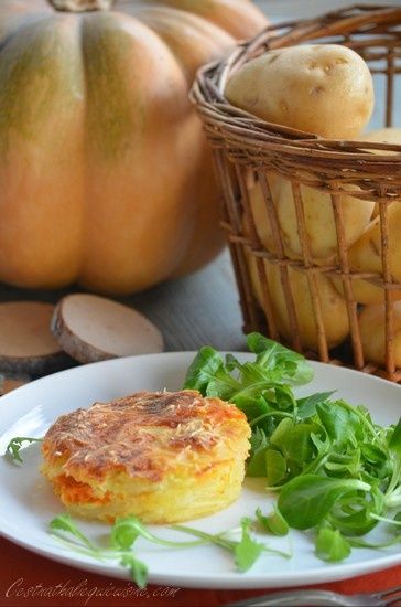 Gâteau invisible aux pommes de terre et potiron