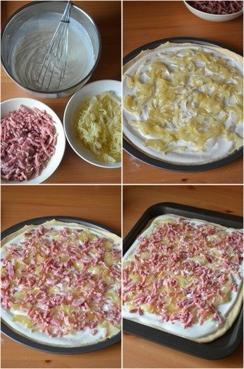 Flammekueche ou tarte flambée alsacienne