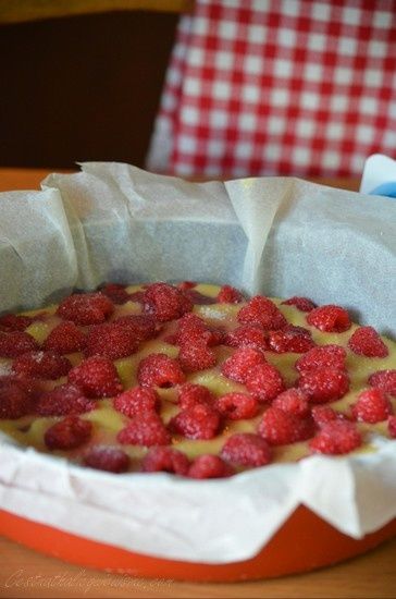 Gâteau au yaourt à la framboise