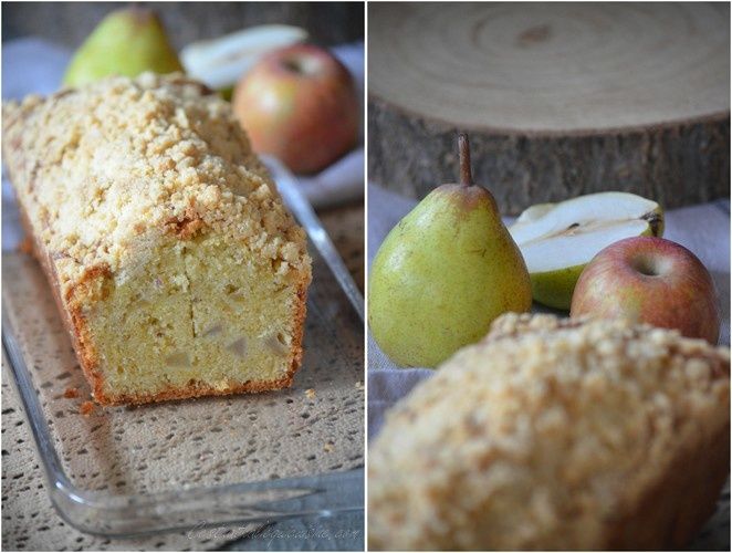 Crumble cake pommes poires et amaretto de Yotam Ottolenghi
