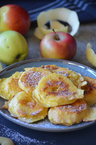 Beignets de pommes à la poêle et sans friture - Le blog de C'est Nathalie  qui cuisine
