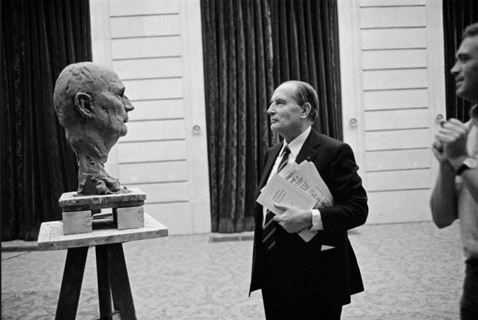 François Mitterrand (© Guy Le Querrec/Magnum Photos)