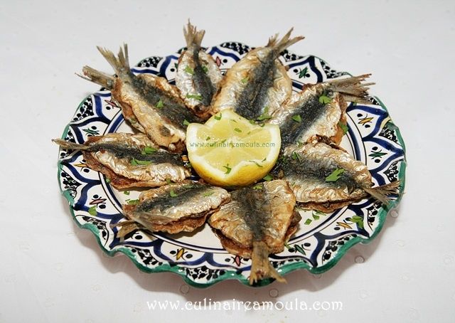 Sardines frites à la charmoula