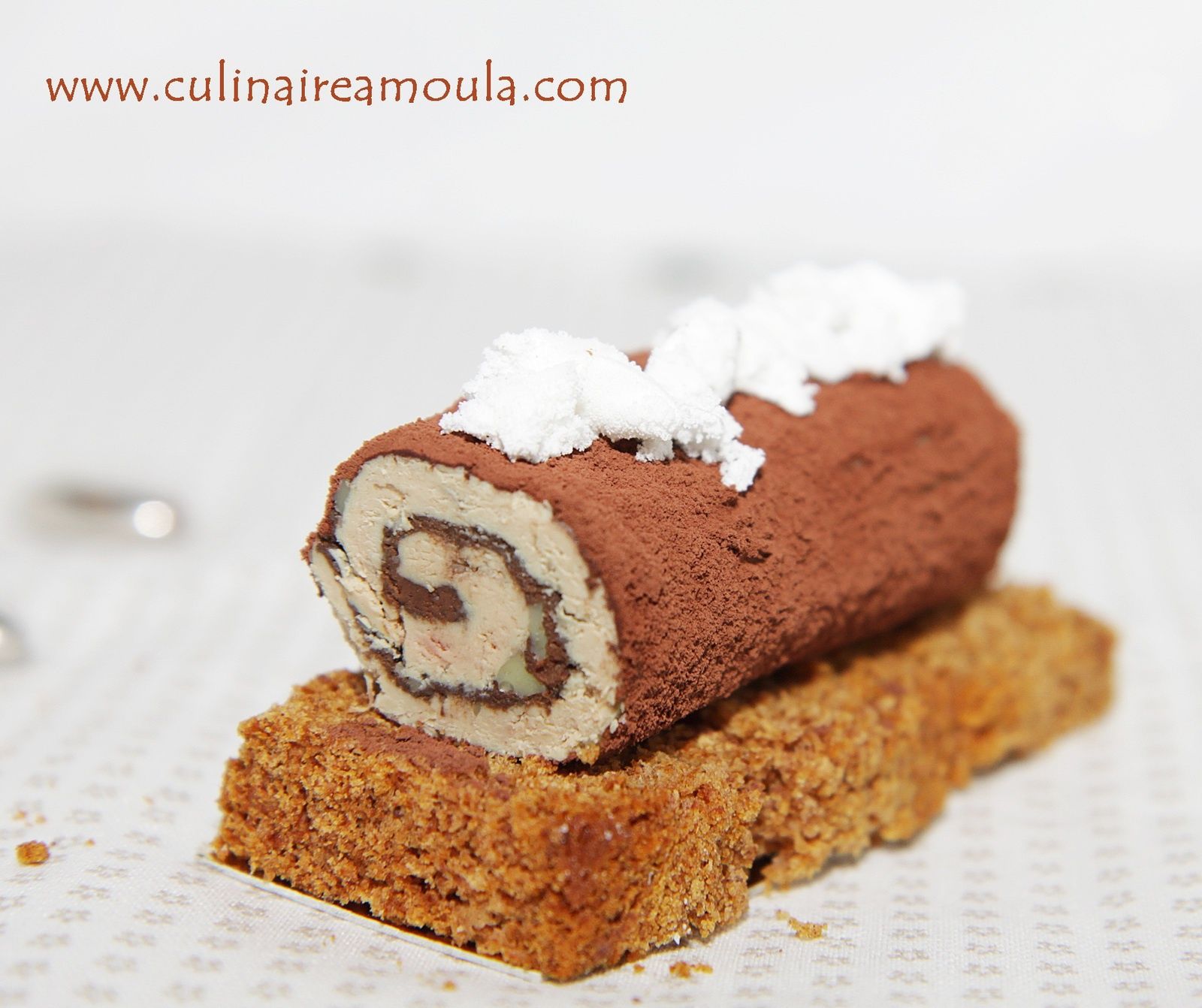 Bûchette de foie gras au chocolat Culinaire Amoula