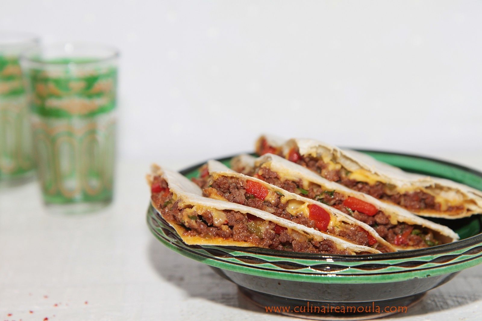 Quesadillas à la viande hachée