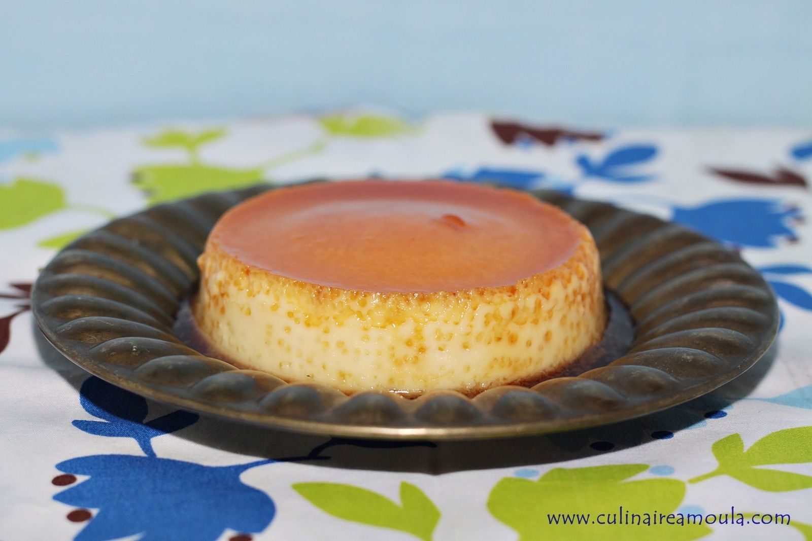Crème caramel aux amandes