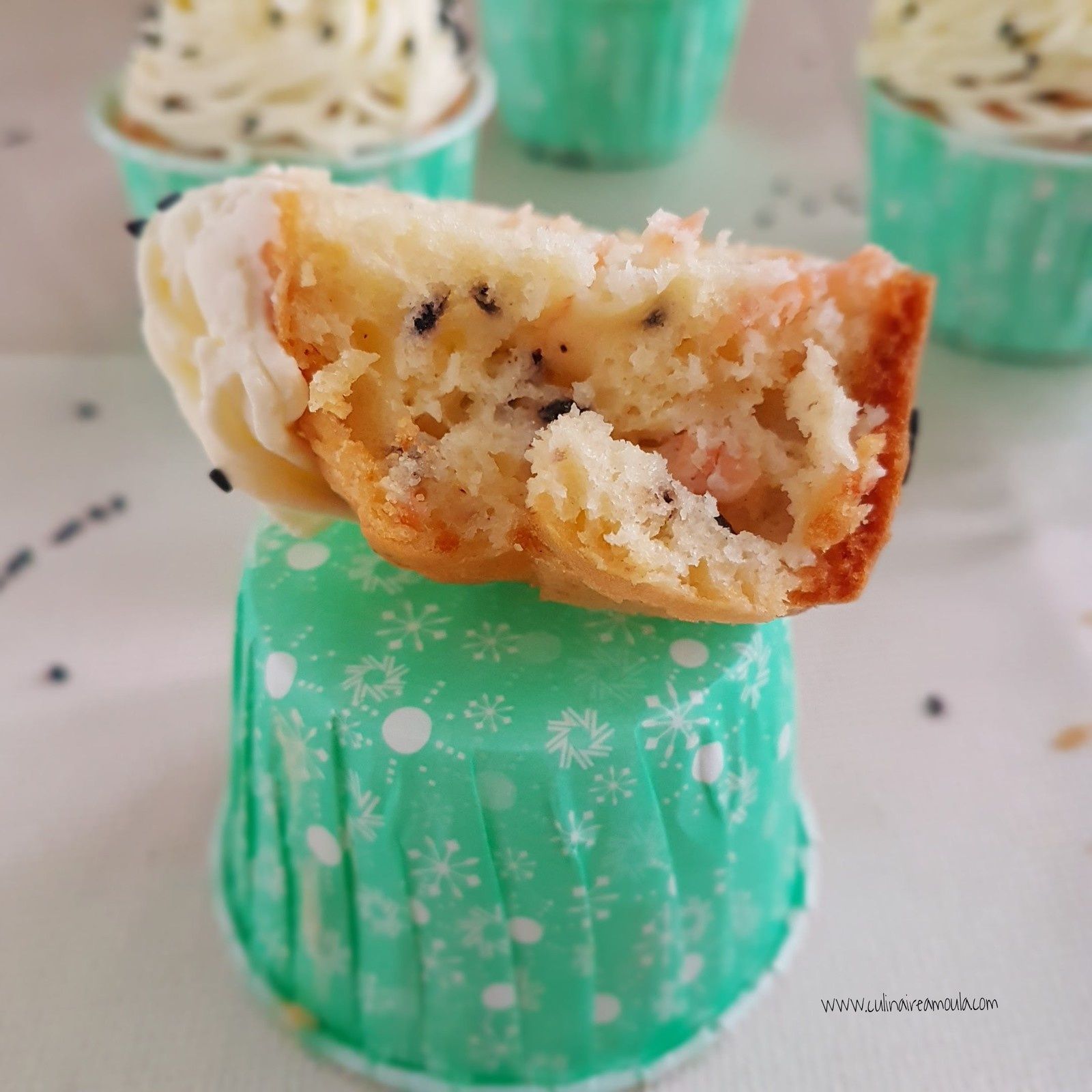 Cupcakes au saumon fumé et wasabi