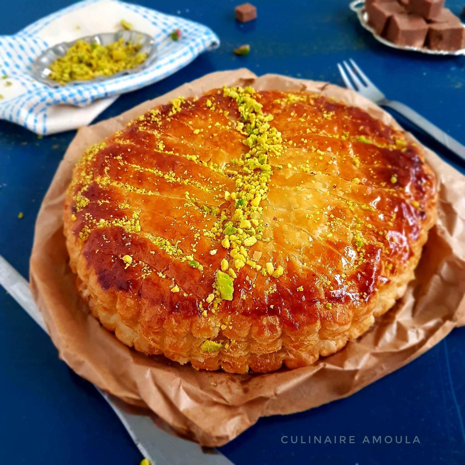 Galette des rois Pistache Gianduja