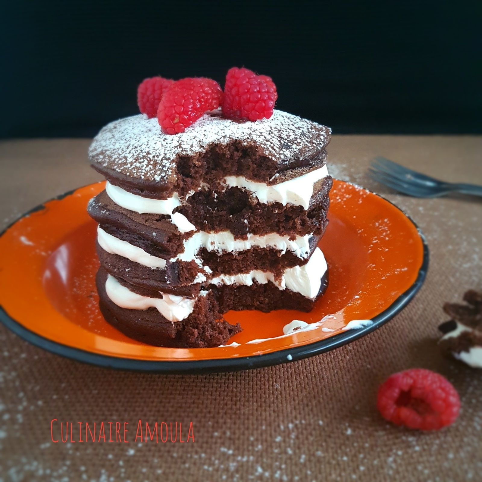 Pancakes au chocolat
