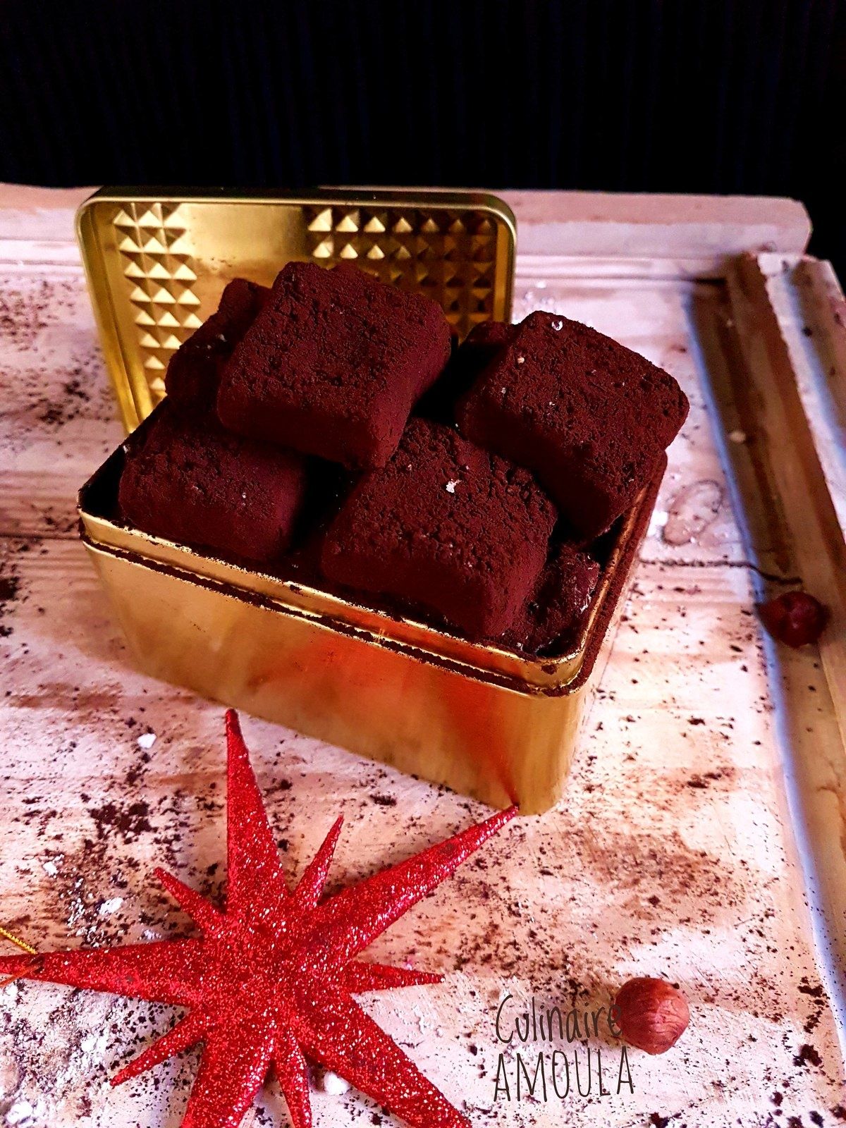 Truffes chocolat-noisettes