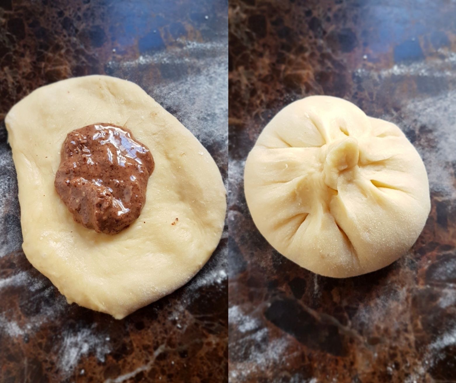 Brioches fourrées à l'amlou