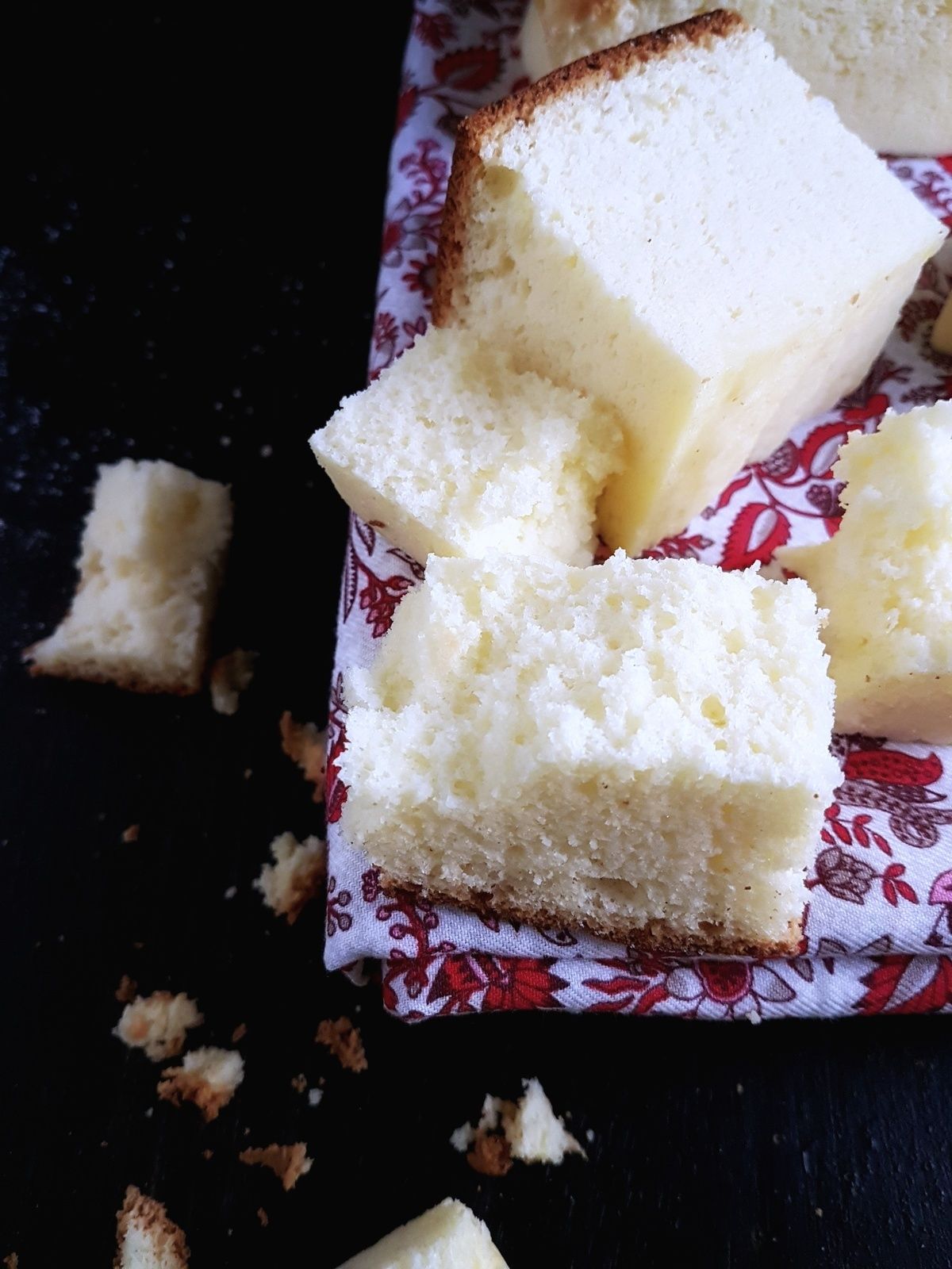 Le Sponge cake japonais comme du coton
