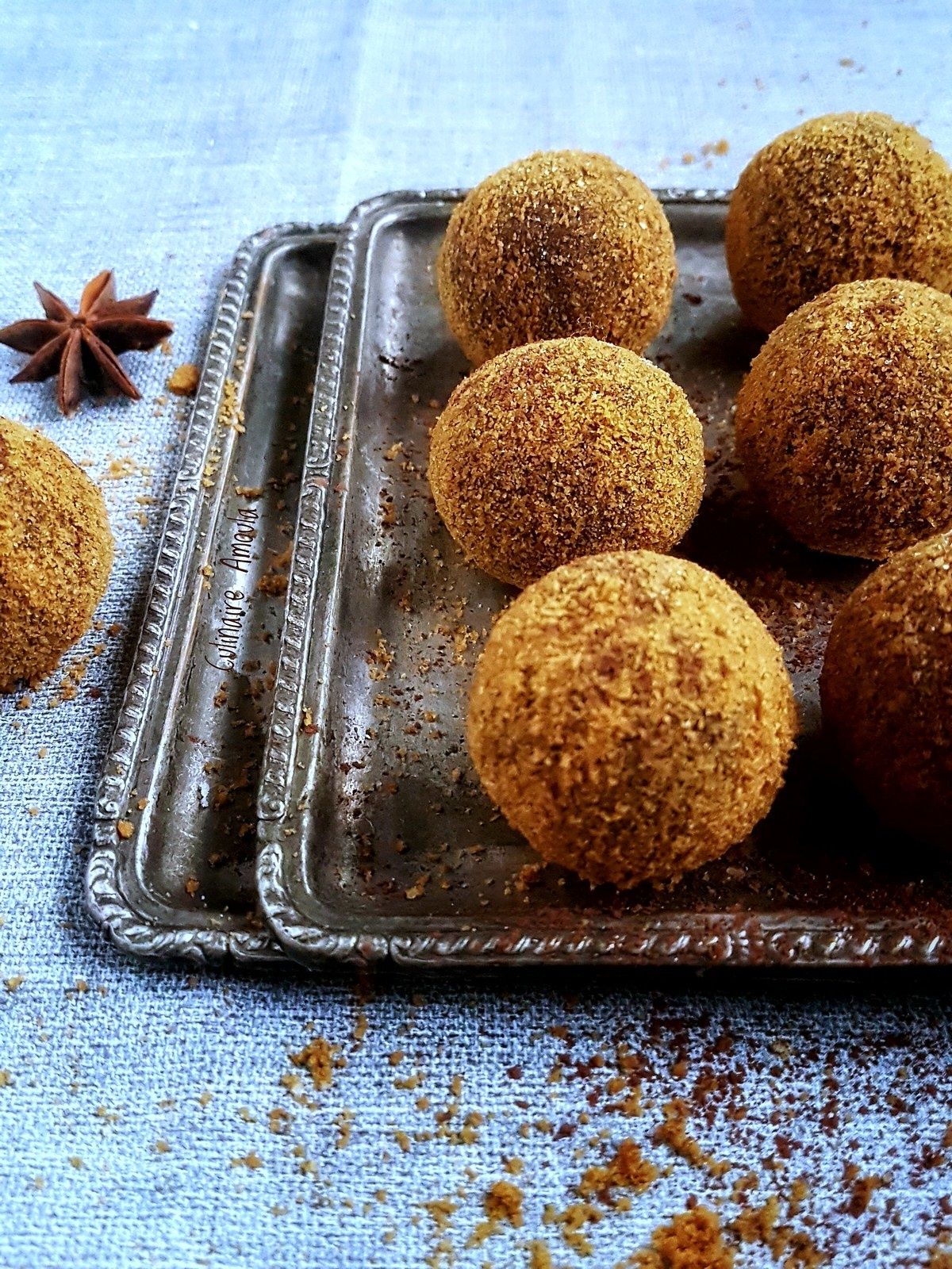 Truffes aux épices de Noël et aux spéculoos 