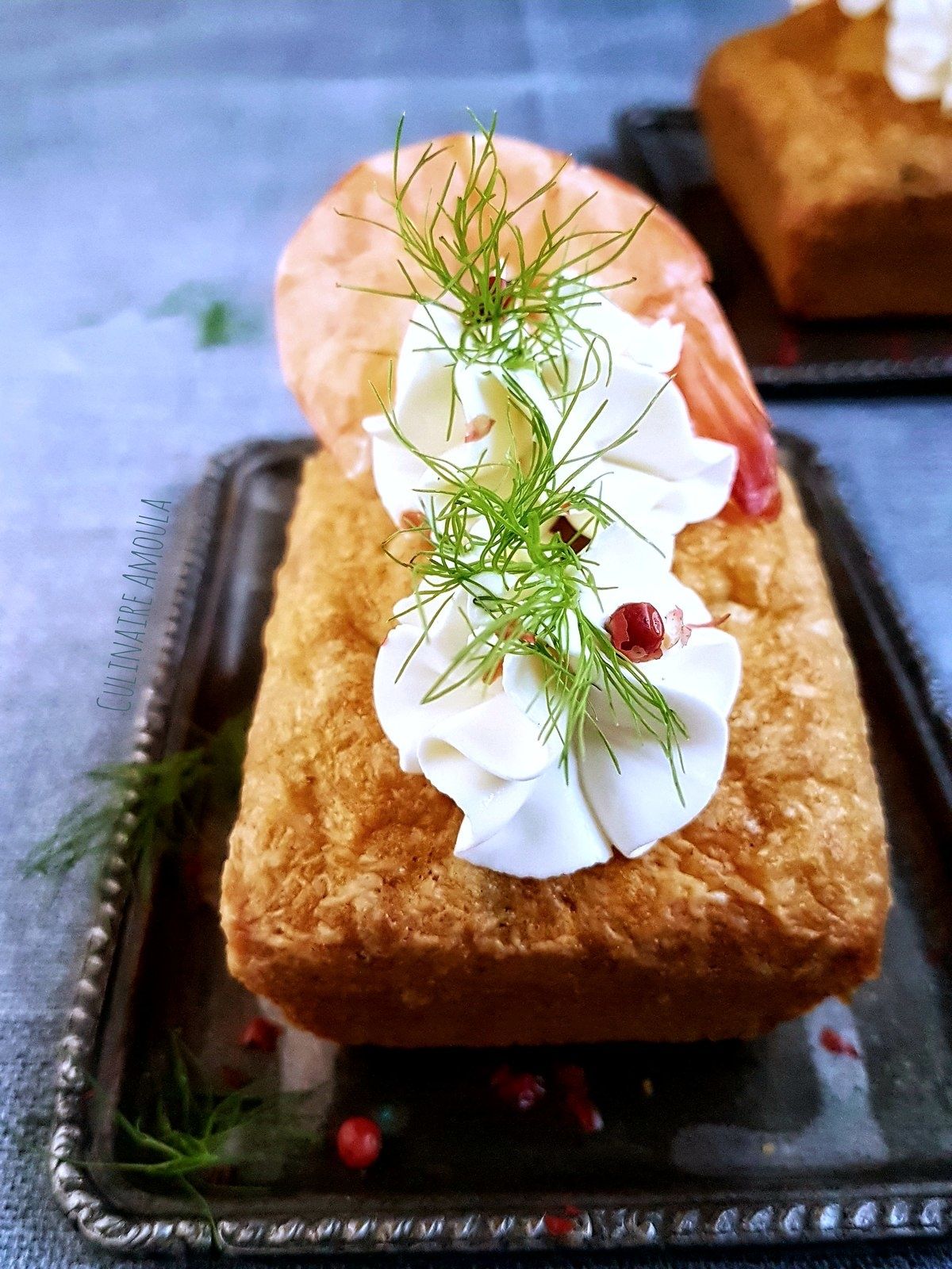 Mini cakes salés aux crevettes pour l'apéro