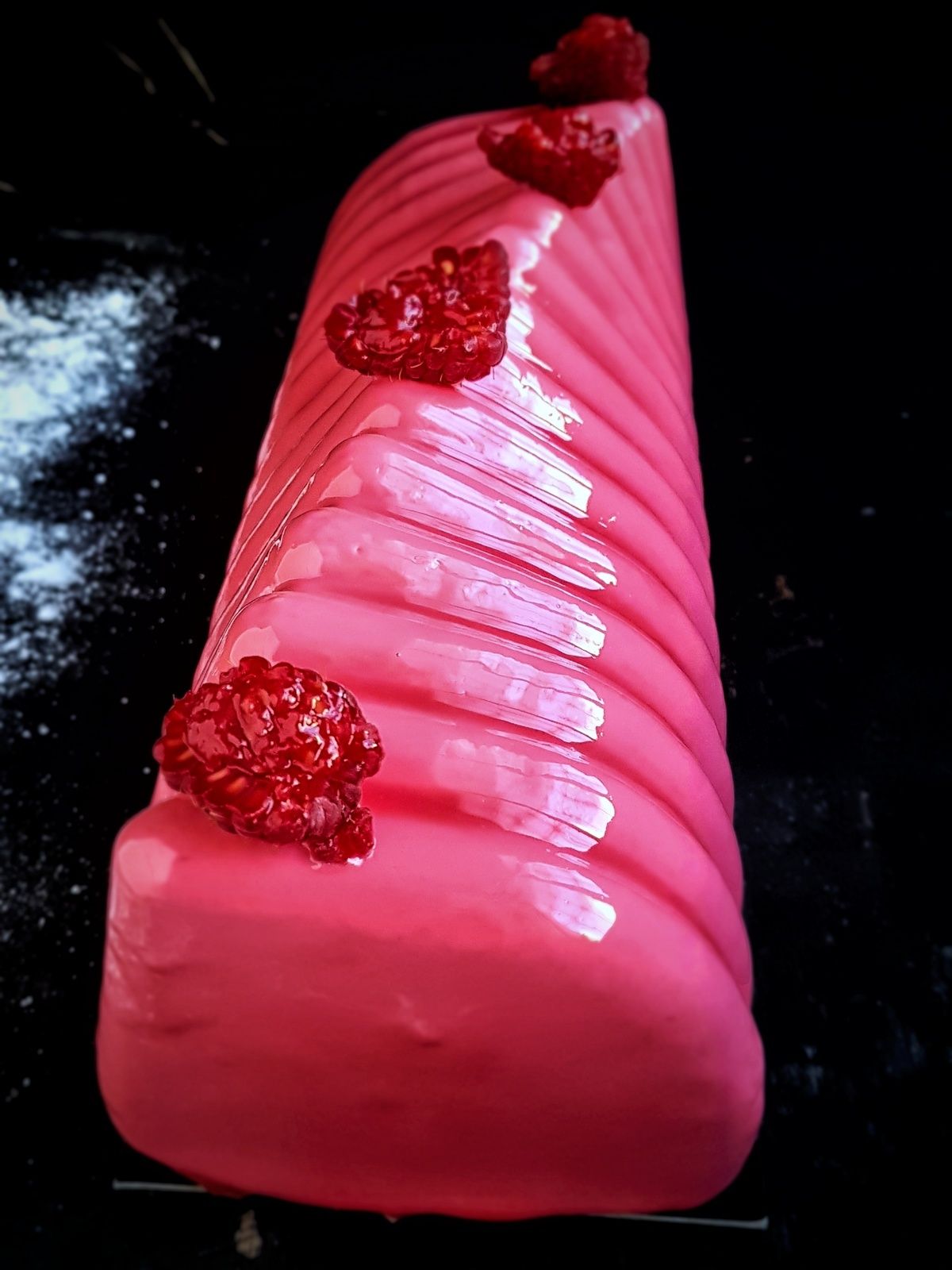 Bûche framboise