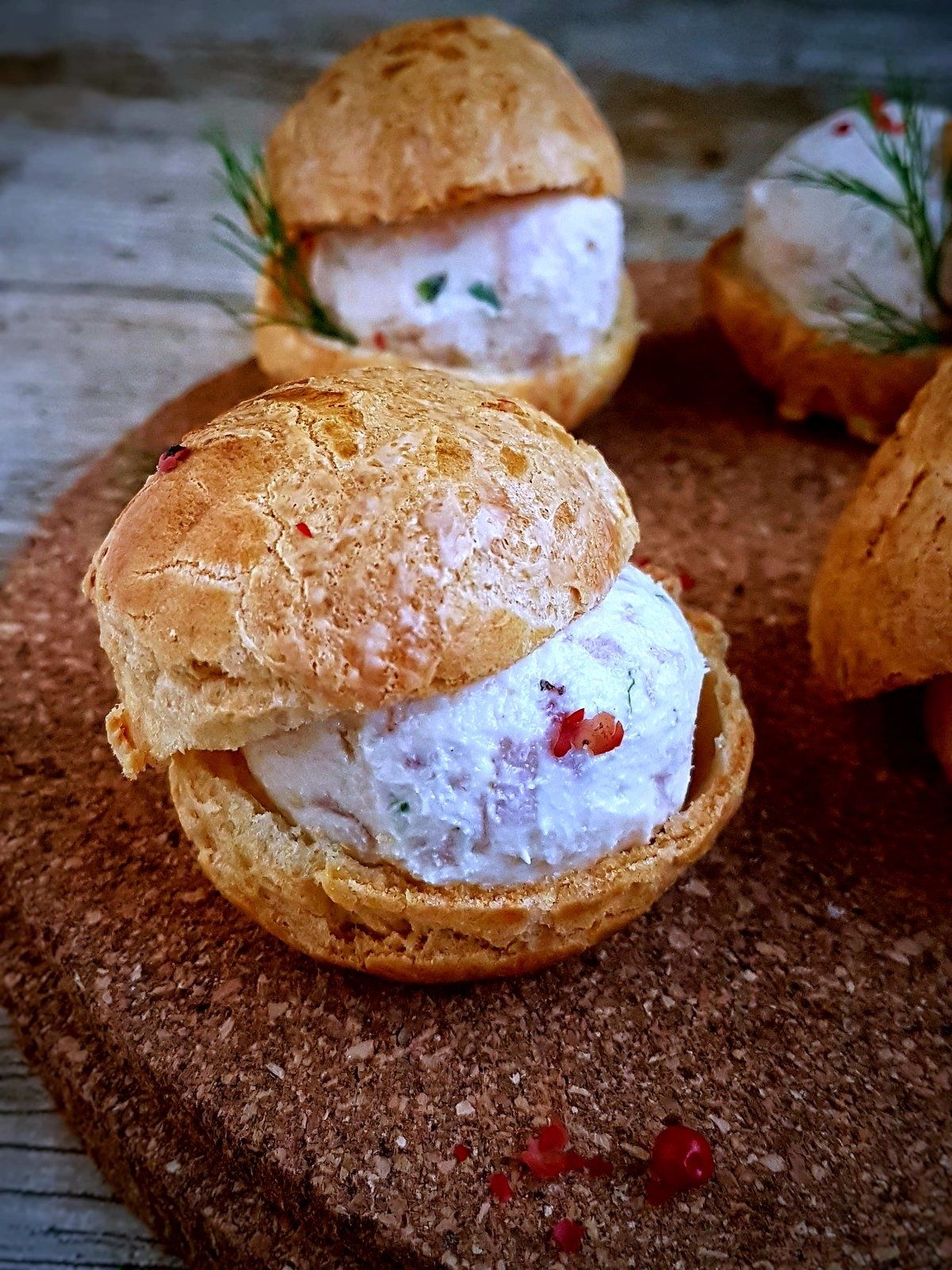 Petits choux salés pour l'apéritif