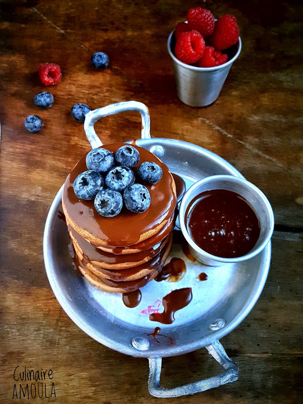 Pancakes au chocolat