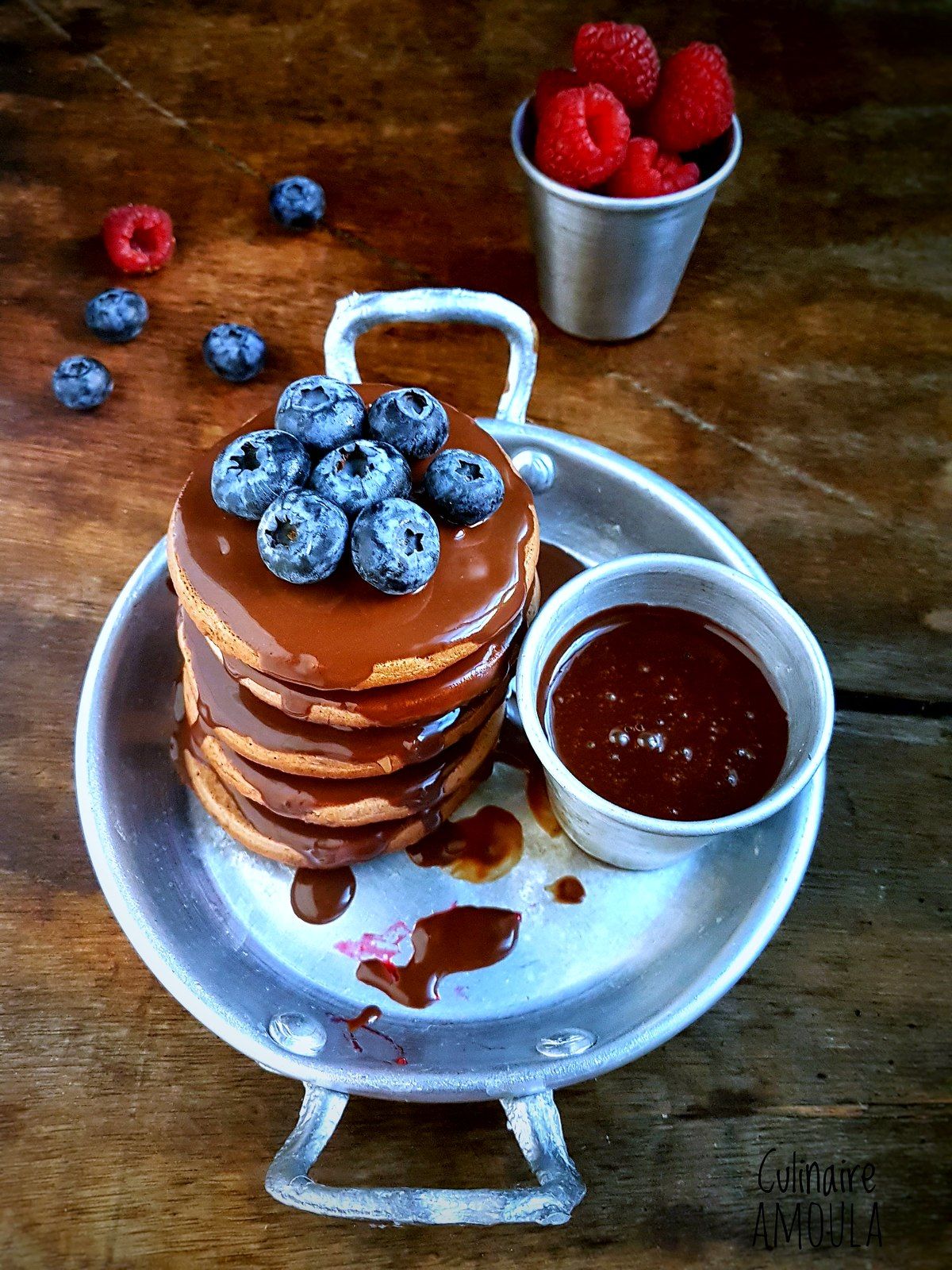Pancakes au chocolat