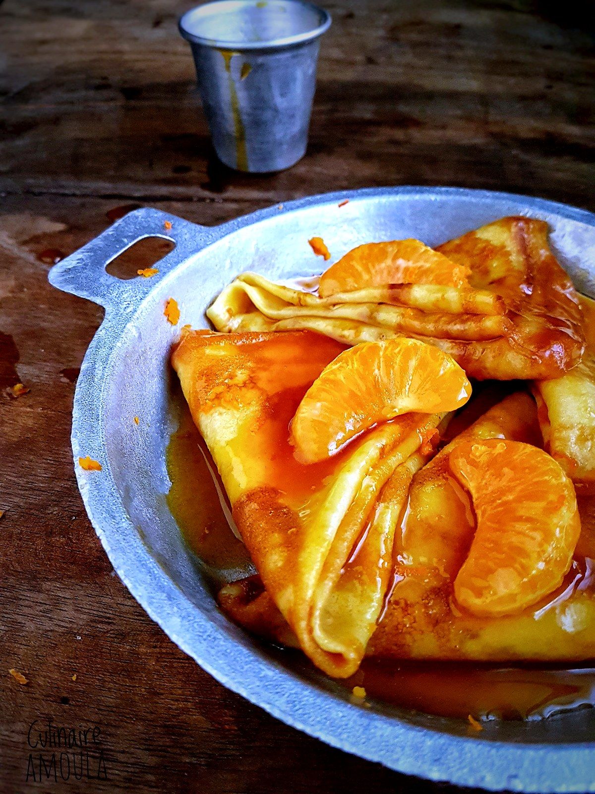 Crêpes à la mandarine façon Suzette sans alcool