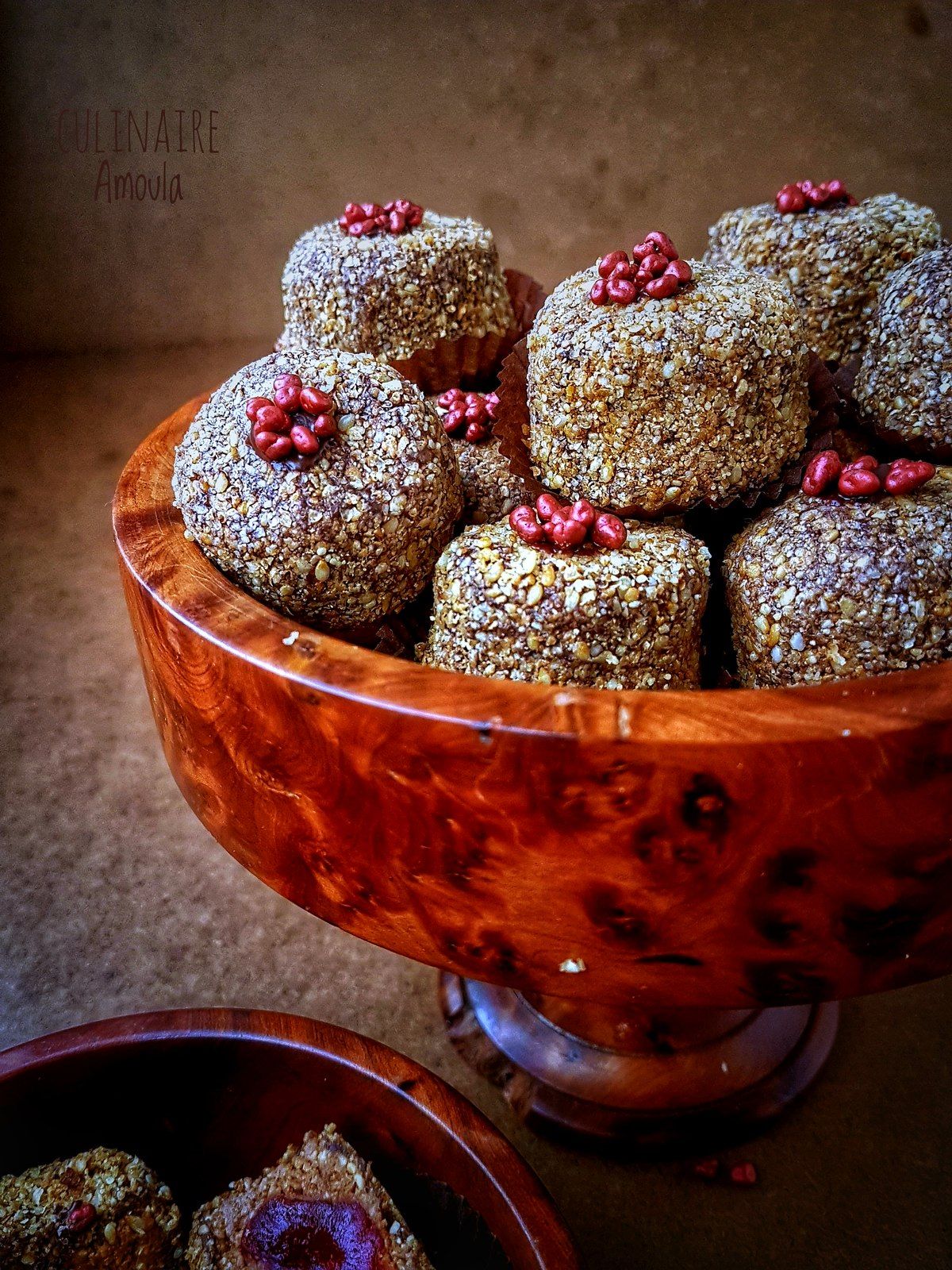 Petits gâteaux au chocolat et aux cacahuètes