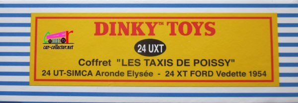 COFFRET COLLECTOR LES TAXIS DE POISSY ARONDE ELYSEE FORD VEDETTE DINKY TOYS REEDITION ATLAS 1/43
