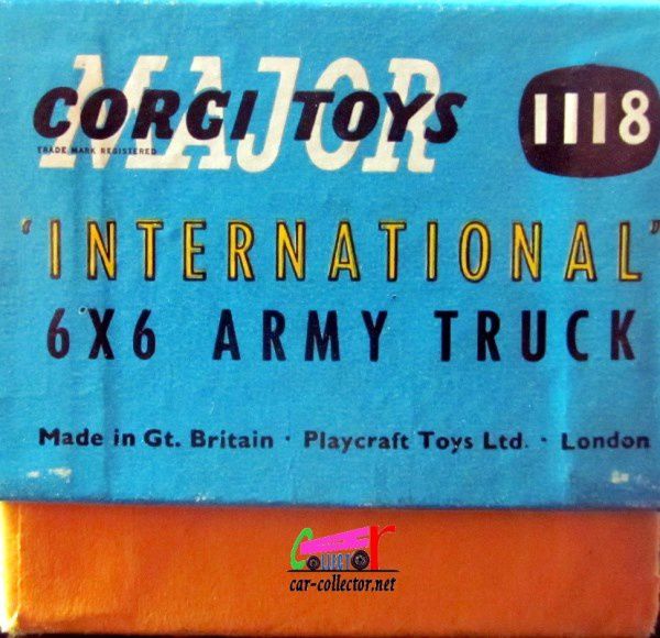 INTERNATIONAL 6X6 ARMY TRUCK CORGI