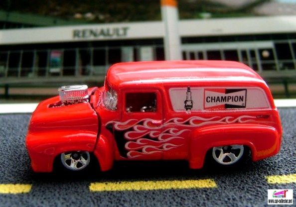 56-ford-f-100-red-bougies-champion-hw-performance-hot-wheels-1-64