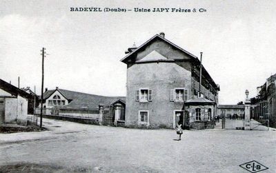 carte-postale-ancienne-badevel-les-usines-japy