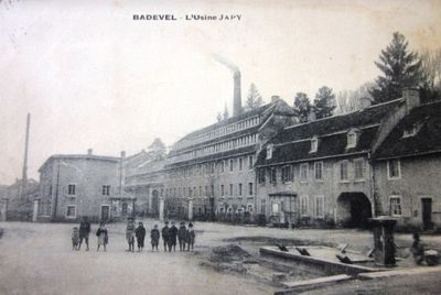 carte-postale-ancienne-badevel-les-usines-japy-freres