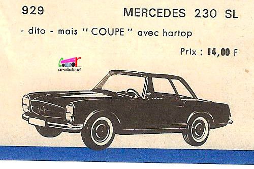catalogue-tekno-1965-mercedes-230-sl-coupe-hartop