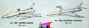 catalogue-tekno-1961-avion-super-sabre-fly-hawker-hunter