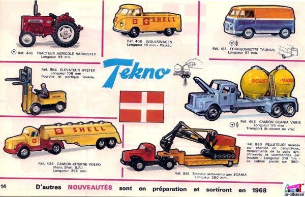 catalogue-tekno-1968-tracteur-agricole-harvester-fourgonnette-taunus