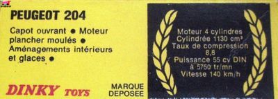 peugeot-204-berline-bordeaux-dinky-toys-france-meccano-echelle-143