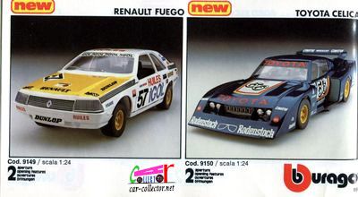 catalogue-burago-1983-catalogo-bburago-1983-catalog-burago-1983-katalog-burago-1983-renault-fuego-toyota-celica