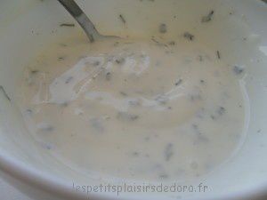 SAUCE BLANCHE ALLEGEE POUR SALADE - Les petits plaisirs de doro