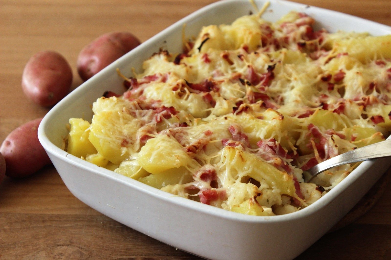 GRATIN DE CHOU FLEUR BACON AVEC OU SANS COOKEO - Les petits plaisirs de doro