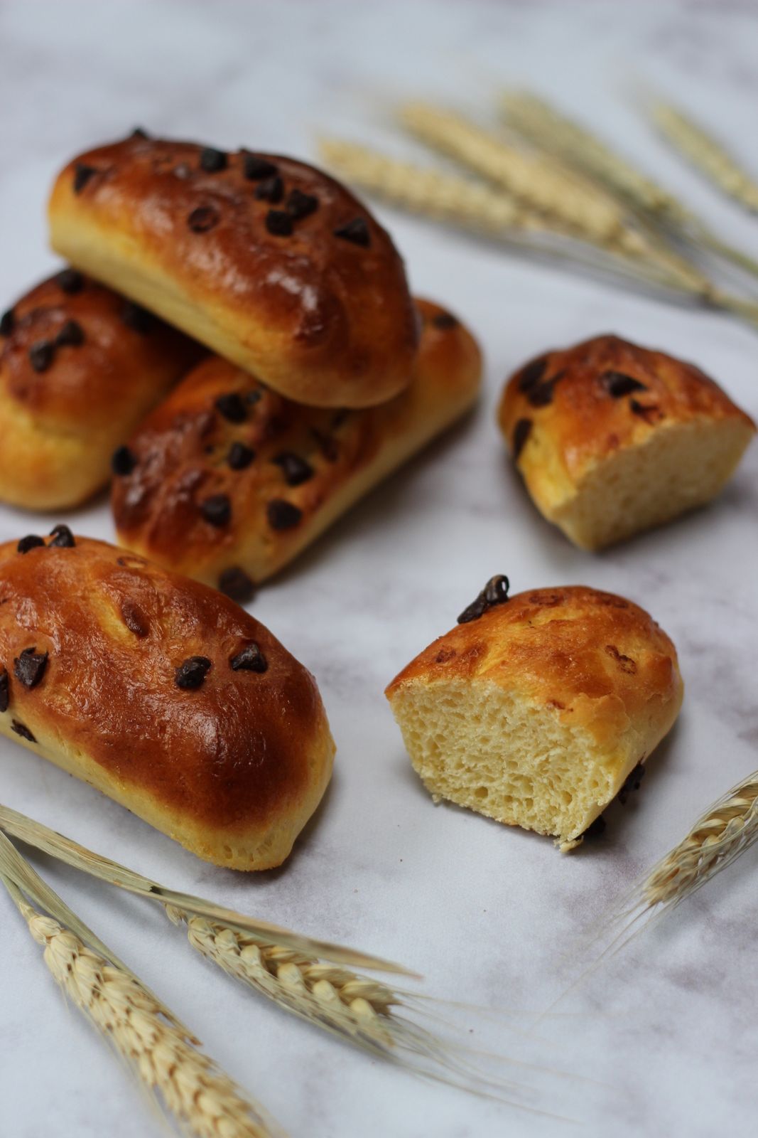 BRIOCHE SANS BEURRE PEPITES CHOCOLAT 